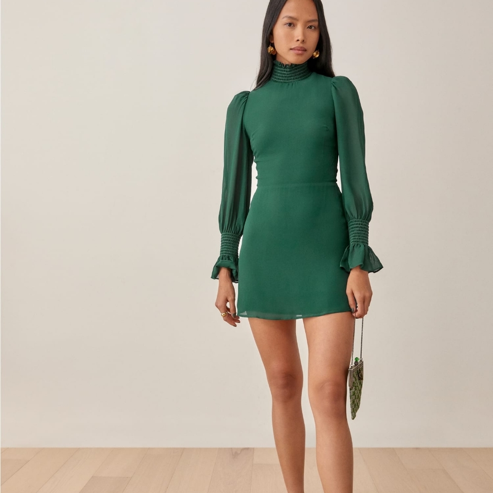 Reformation Archie Dress Emerald Size 4
